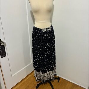 Rayon Floral Maxi Skirt